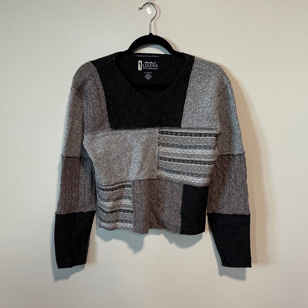 Vintage Eddie Bauer 100% Lambswool Sweater Size Medium
